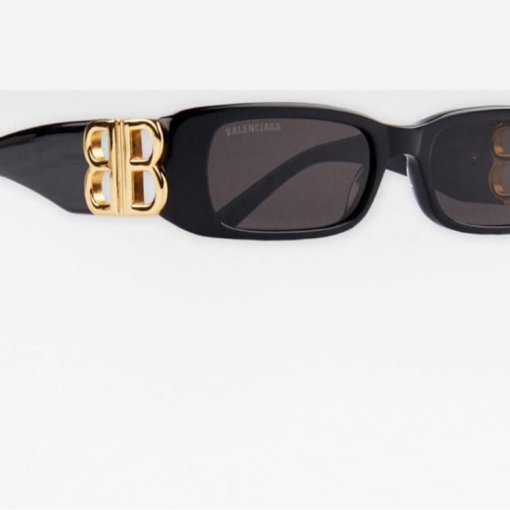Balenciaga Black and Gold Women's Glasses